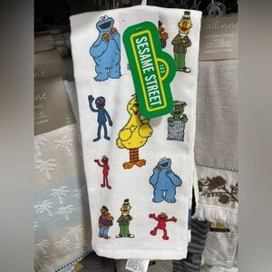 Sesame Street Character Kitchen Towel Set 2 identical Towels